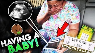 Telling My Mom We're Pregnant (Scratch Off Pregnancy Reveal) *Emotional