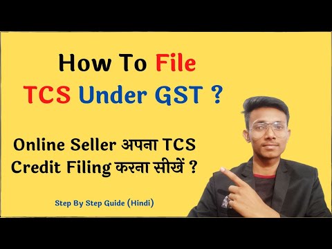 How To File TCS Return Online Under GST | TCS Return Online in Hindi