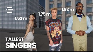 Height of Singers from Shortest to Tallest (3D Comparison)