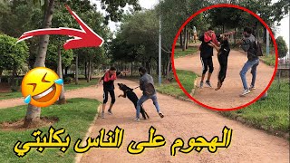 مقلب الهجوم على الناس بكلبتي شاهد صدمة 😮😱 Prank 🔥