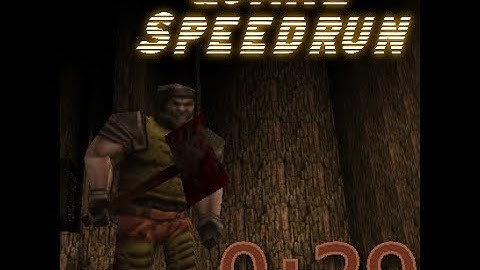 Quake 1 E1M1 Speedrun 0:29