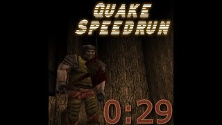 Quake 1 E1M1 Speedrun 0:29