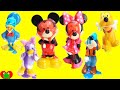Mickey Mouse Club House Friends LEARN Colors with Bath Soaps and Surprises