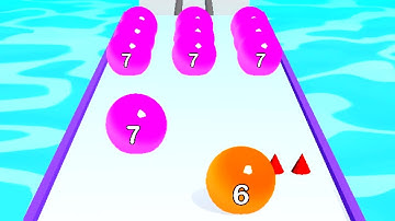 Merge Ball Race - Ball Merge 2048 Game ! All Levels Gameplay (326-332) android,ios