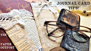 JUNK JOURNAL CARD TIPS & TRICKS! Let's Create Stellar Journal Cards! Easy Techniques! Paper Outpost!