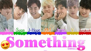  BTS (방탄소년단) - Something (cover, original de TVXQ) [Color Coded Lyrics Han|Rom|Esp] 