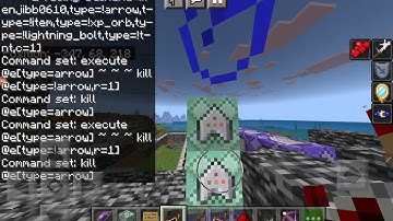 How to make homing arrows in mcpe!