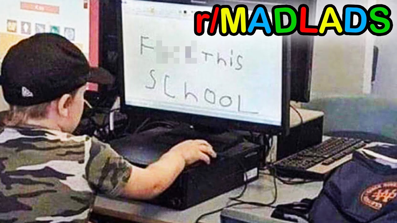 This mad lad is playing roblox on a school computer : r/madlads