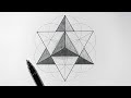 Drawing a Star Tetrahedron | Real Time Sacred Geometry Tutorial