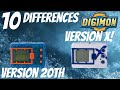 Digimon X VS Digimon 20th Anniversary 10 Differences | Digimon VPet Comparison