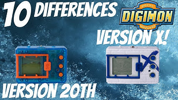 Digimon X VS Digimon 20th Anniversary 10 Differences | Digimon VPet Comparison