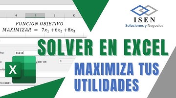 SOLVER en EXCEL | Como MAXIMIZAR las UTILIDADES de una empresa | Caso practico