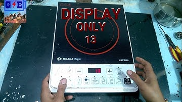 bajaj induction cooker display show error 13
