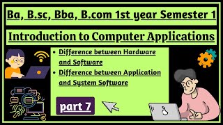 Hardware and Software| Application and System software| Introduction to Computer Application|part 7 screenshot 4