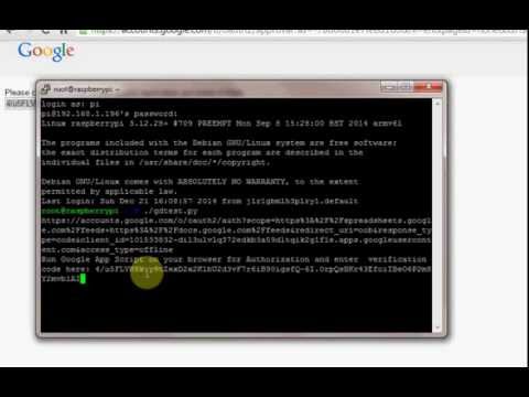 Raspberry PI Device Google Appscript Authorization Demo for Codeproject Article