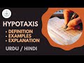 What is hypotaxis or hypotactic language literary device explain in hindi  urdu