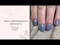 REFIL SEMIPERMANENTE CON RINFORZO- tutorial (base gummy Oxanails)- #nails #unghie