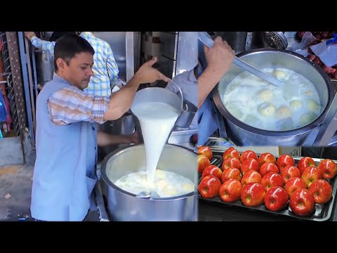 KING OF APPLE SHAKE | Amazing Apple Cutting & Juice Making | Indian Street Food | KikTV Network