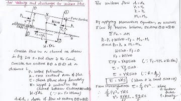 Applied Hydraulics - Module II | Open Channel Flow | Chezy