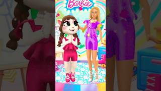 My Talking Angela 2 barbie outfit makeover My Talking Angela 2 #shorts #youtubeshorts #viral