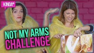 ELISE + NATASHA - NOT MY ARMS CHALLENGE!! | KindaTV