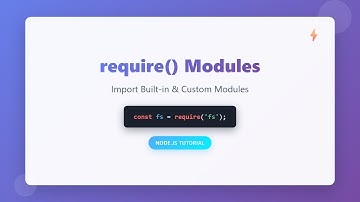 Node.js Modules: Mastering require() for Beginners 📦