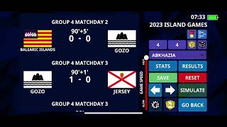 2023 Island Games - International Football Simulator screenshot 2