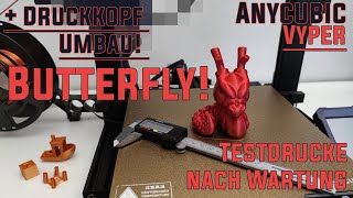 Anycubic Vyper Testdrucke nach Wartung und Druckkopf Umbau!