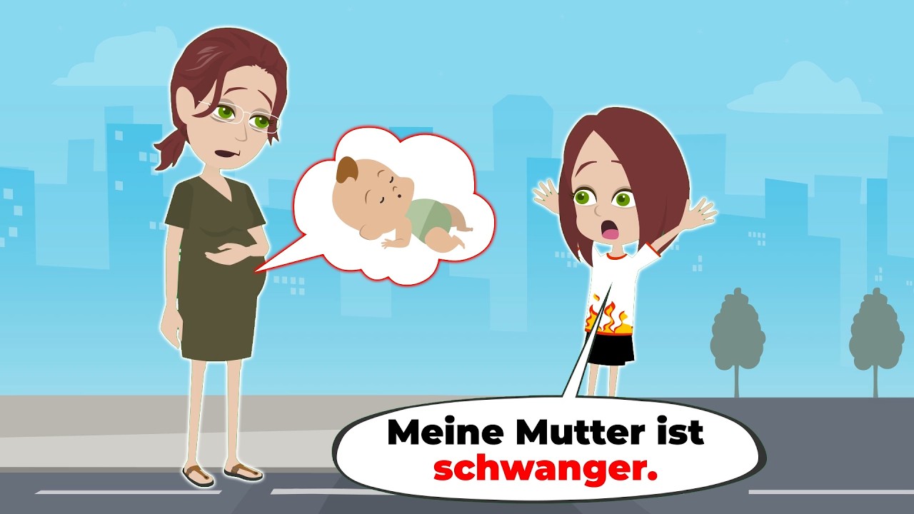 Amys Mutter ist schwanger | Deutsch lernen | Hallo Amy