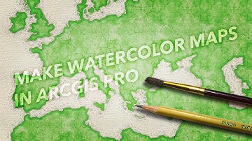 How to Make Mega-Easy Watercolor Maps in a GIS