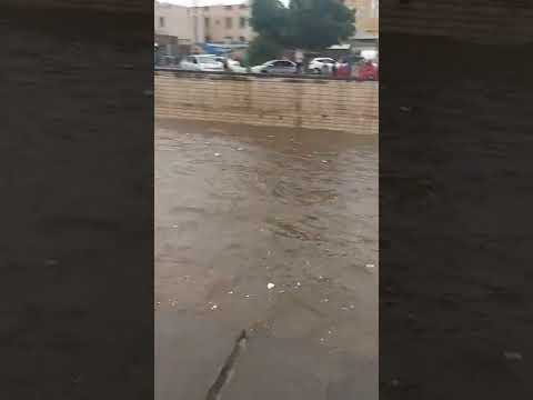 سيول كبيره في سائلة صنعاء