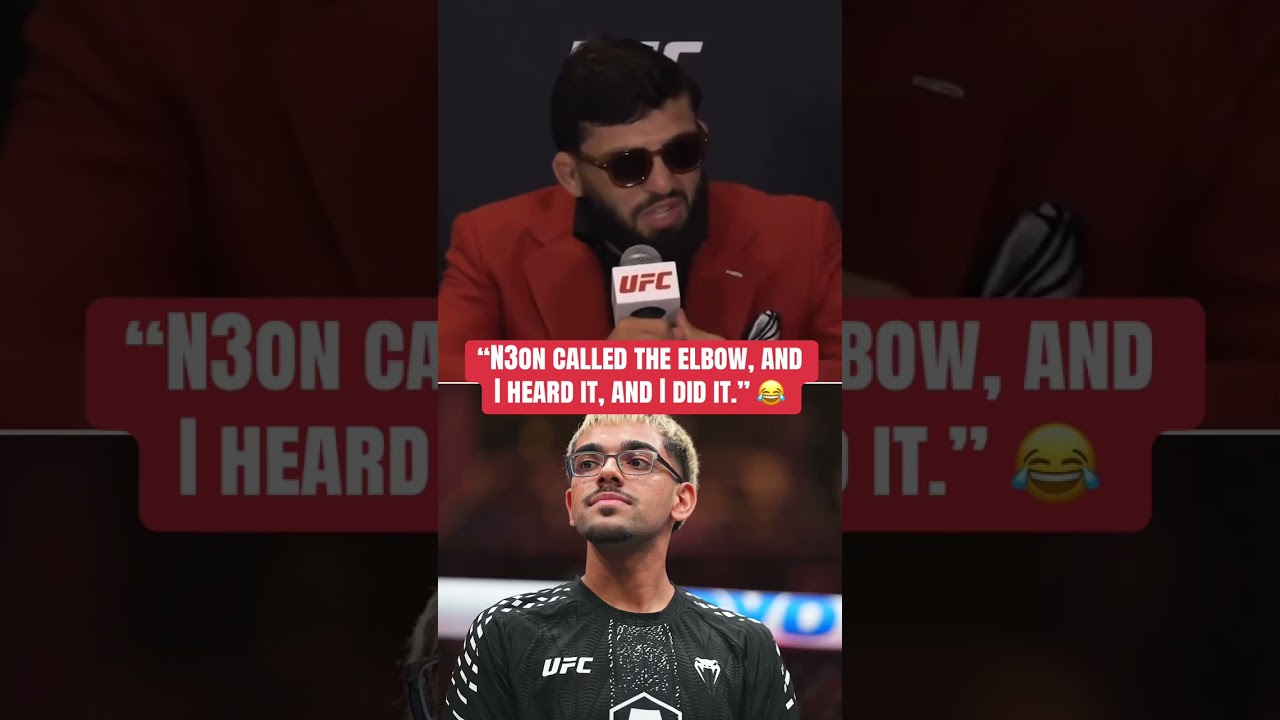 N3on told Arman to throw the elbow 😅 #UFC331