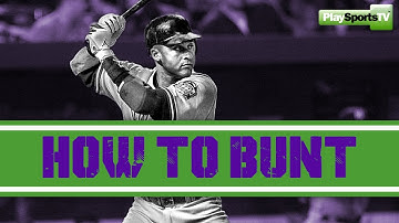 Bunting a baseball: Baseball Hitting