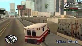 GTA San Andreas - How to do the BMX Challenge - Method #2 - The Ambulance