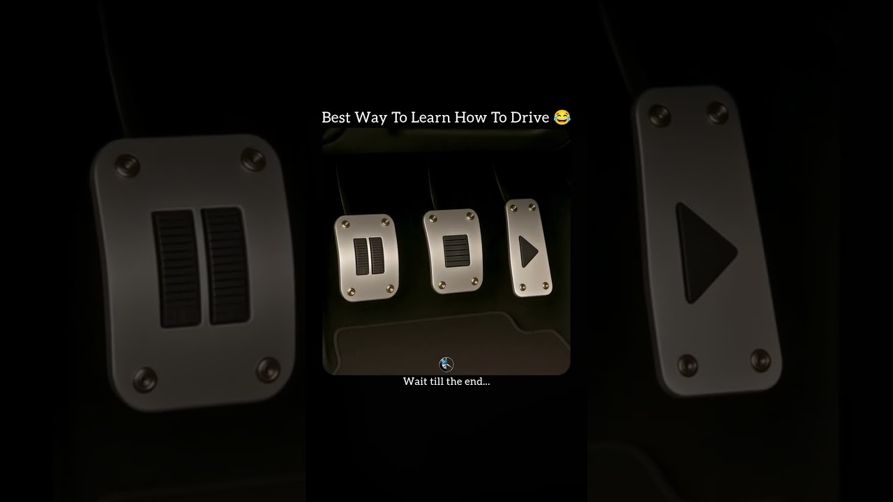 This comical pedal setup is actually a clever metaphor for learning to drive a manual car.😂