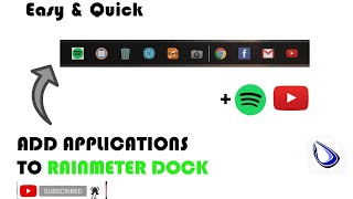 Rainmeter Dock - How to add app shortcuts/ .exe files