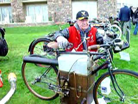 steam powered motorcycle running