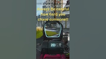 Always Be careful how hard you chase an enemy!!