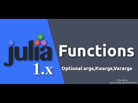 Julia 1.0 Tutorial