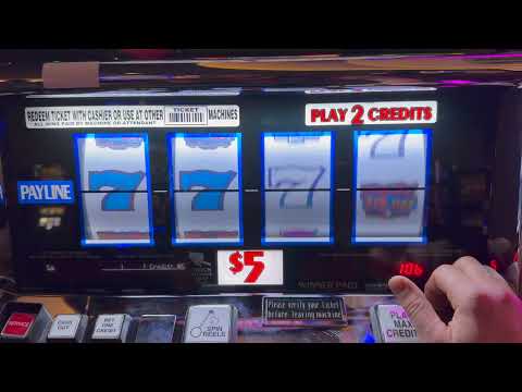Triple Red Hot 4 Reel - Triple Gold Bars High Limit From Potawatomi Casino