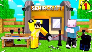 ŞEHRİMİZE HOŞGELDİNİZ! | ŞehirCraft | Minecraft | Bölüm 1