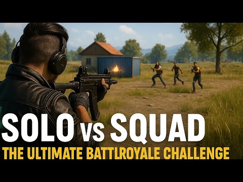 Solo vs Squad: The Ultimate Battle Royale Challenge | Free Fire gameplay |