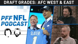 PFF NFL Podcast DRAFT GRADES: AFC West and East | PFF