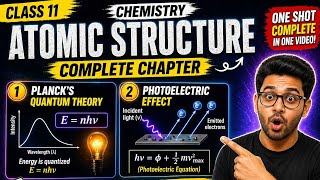 Atomic structure part 2⚡ character of waves, photoelectric effect and planck theory #class11 chem