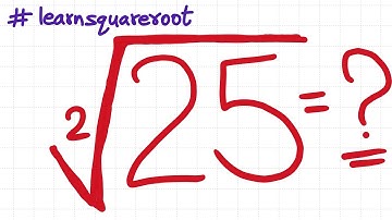 Three different ways to find the square root of 25 | learn easy method to find the square root | √25