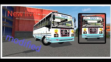 GSRTC BS6 bus modified //livery add bussid //Daksh gaming