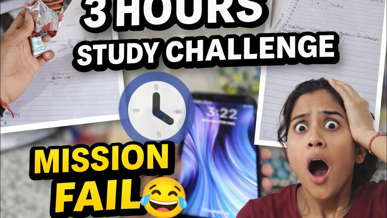 3 hours study⌛Challenge💪 Complate biology notes📝       but mission failed 😂