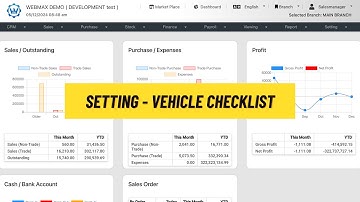 (华语) Setting - Vehicle Checklist (Webmax ERP System) (V3)