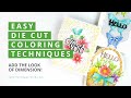 2 Ways: Coloring Die Cuts With Ink