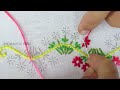 Super Unique Hand Embroidery Latest Border Line Design Tutorial for Beginner